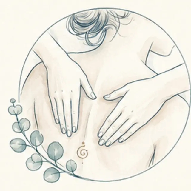 Ilustração artística da terapia Massagem Relaxante